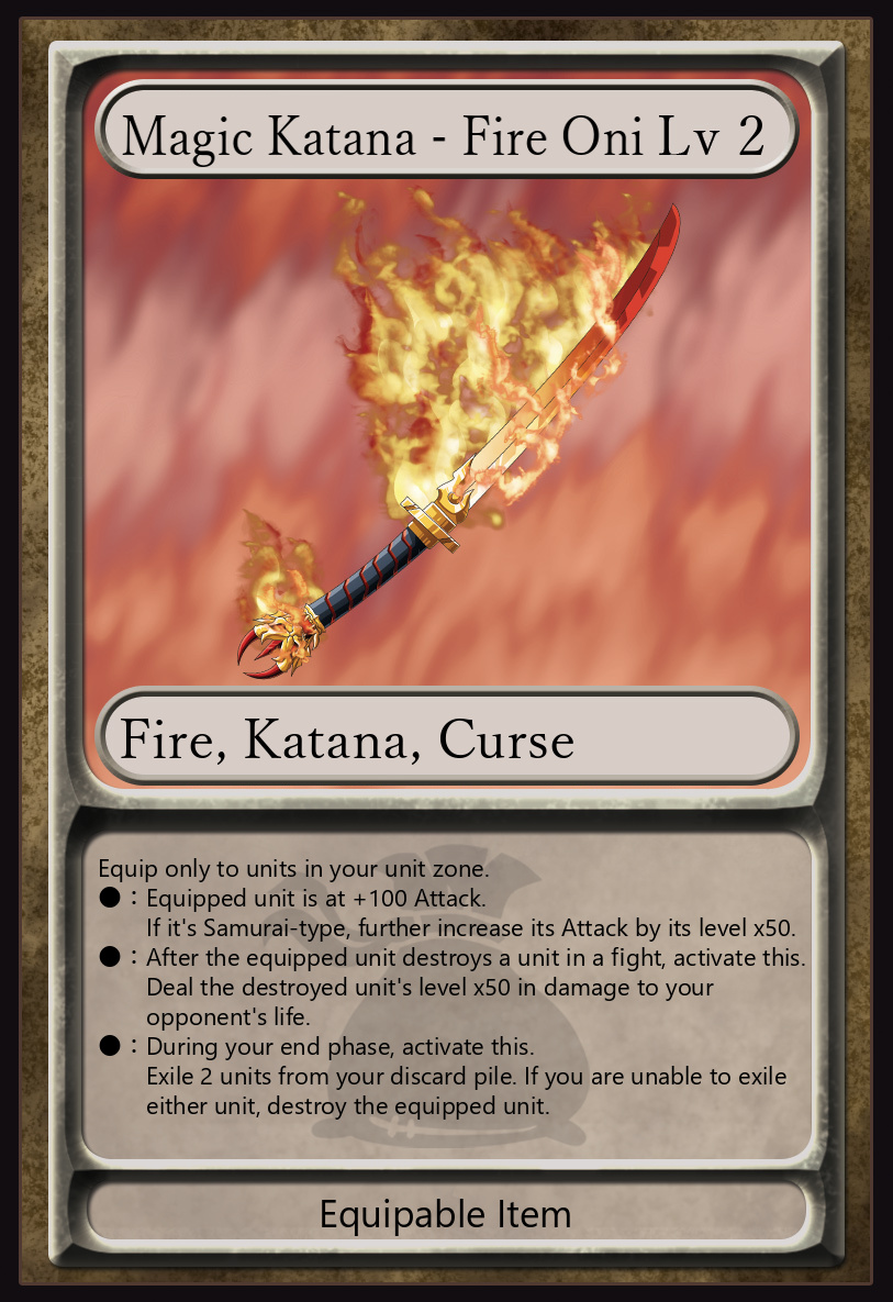 Magic Katana - Fire Oni