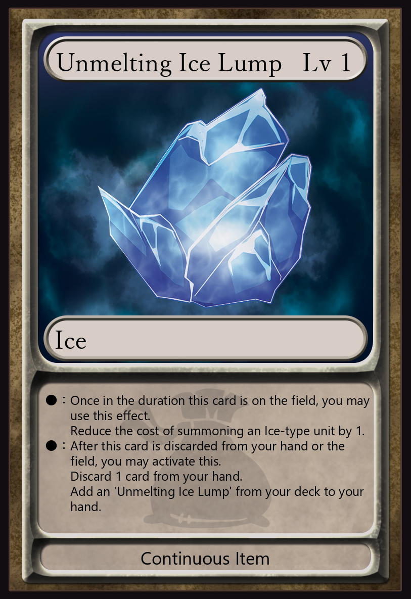 Unmelting Ice Lump