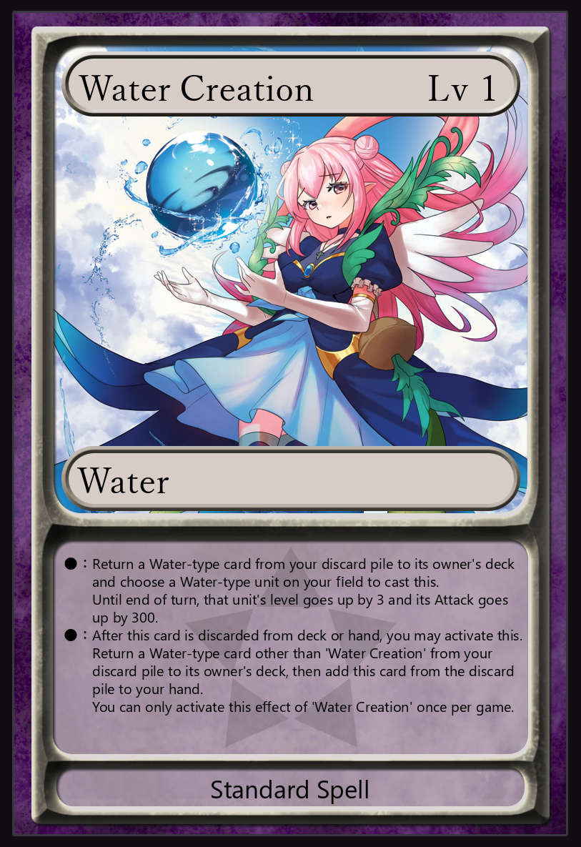 'Water Creation', level 1 Standard Spell