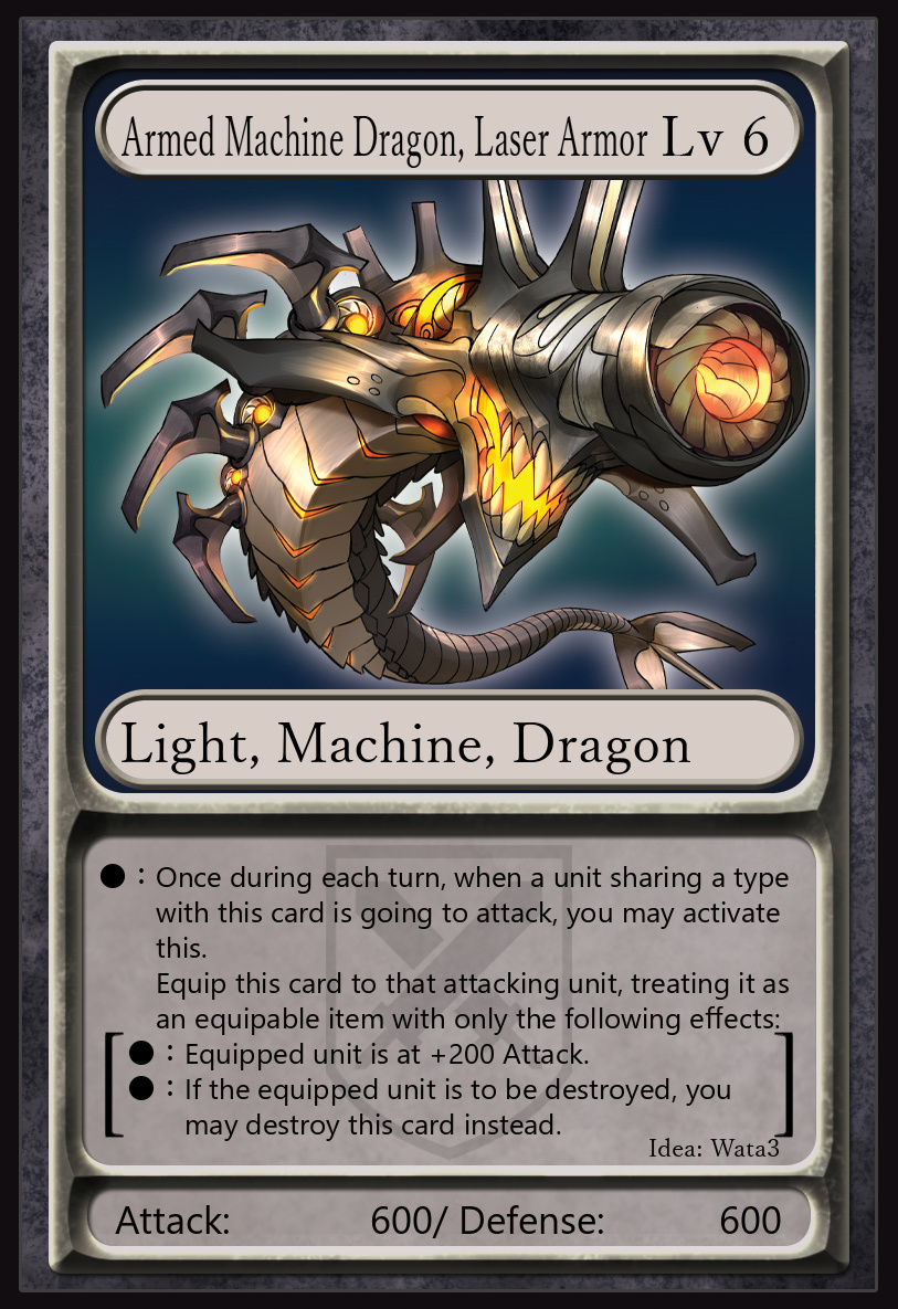 Armed Machine Dragon, Laser Armor