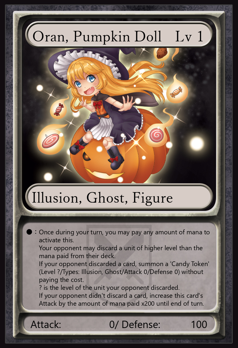 'Oran, Pumpkin Doll', level 1 Unit Card