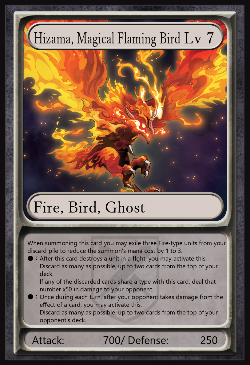 Hizama, Magical Flaming Bird