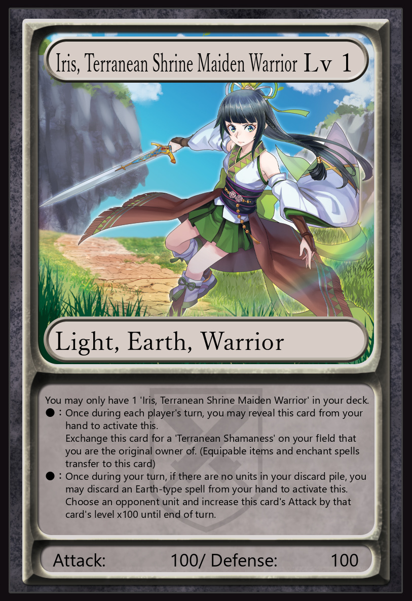 Iris, Terranean Shrine Maiden Warrior