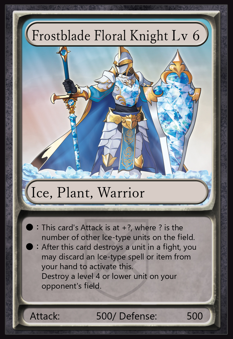 Frostblade Floral Knight